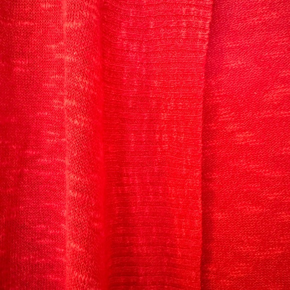 Eileen Fisher Women’s Open Front Waterfall Wool Blend Cardigan Petite S Orange - Picture 7 of 8